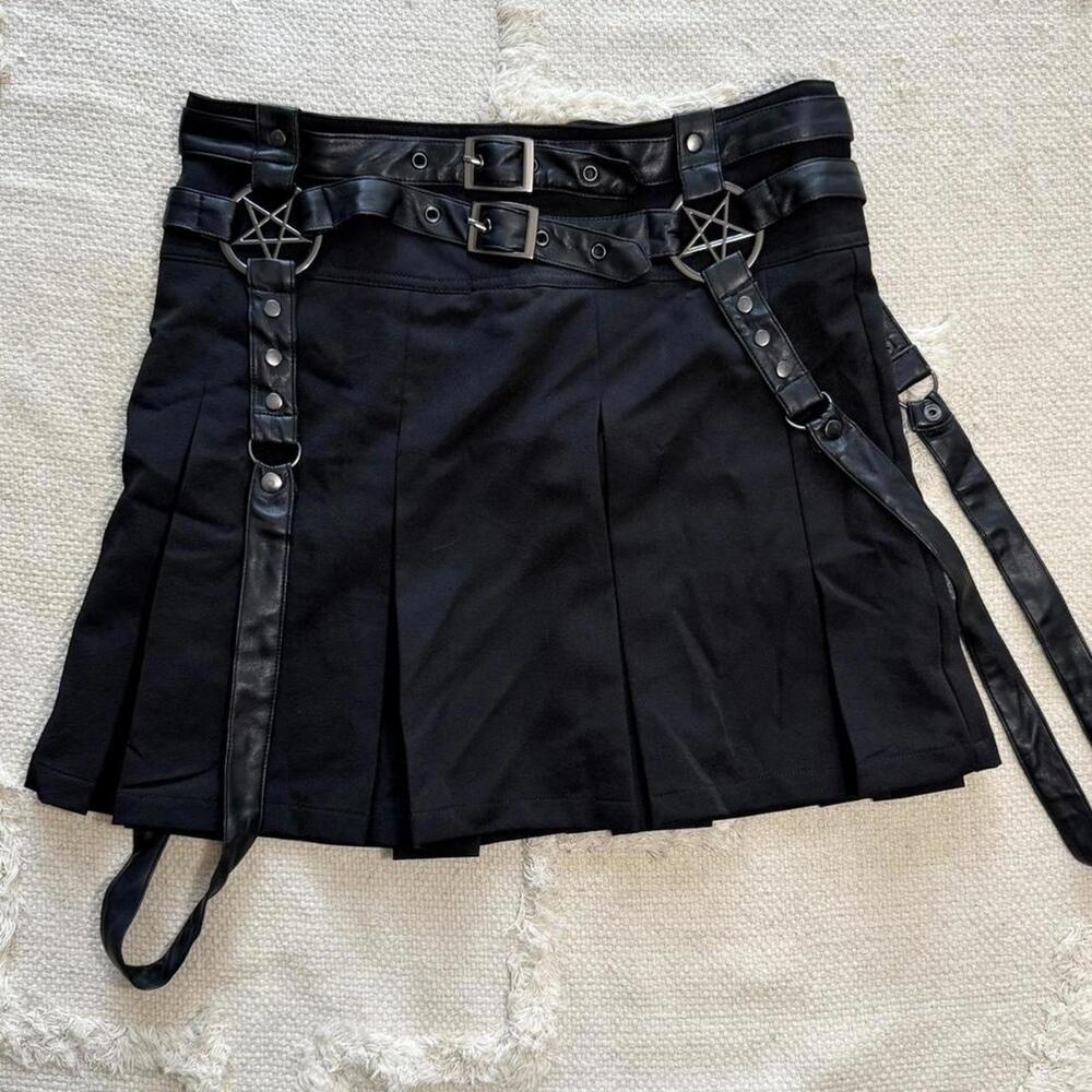 Killstar “Anathema” Pleated Mini Skirt – XL (NWT)